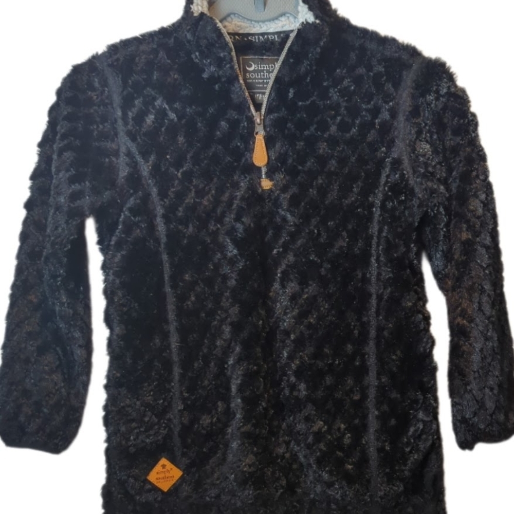 Simply Southern Charcoal Fleece Quarter-Zip